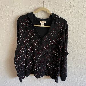 Self Esteem plus size 30/32 black thermal top